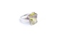 Dámský prsten stříbrný se žlutým kamenem