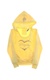 Dětská bavlněná mikina s kapucí žlutá