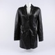 Dámský kožený kabát GALERI TURAN černý