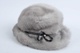 Zimní klobouk chlupatý šedý
