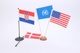 Vlajka - Chorvatsko, Dánsko, USA a OSN