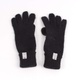 Dámské rukavice prstové pletené černé