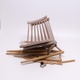 Dřevěné židle hnědé žebrovité