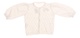 Dívčí bílý svetr vypletený vzor