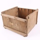 Dřevěný úložný box hnědý 
