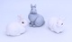 Keramické figurky králíků 3 ks