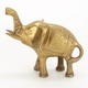 Dekorace kovový pozlacený slon