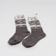 Zimní ponožky s norským vzorem