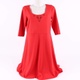 Dámské šaty Esmara červené s černými flitry