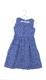Dívčí šaty modré s květinami