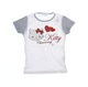 Dětské tričko Sanrio Kitty bílošedé