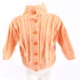 Dívčí svetr odstín oranžové s knoflíky