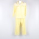 Dámské dlouhé dvojdílné pyžamo žluté