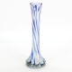 Vysoká skleněná váza modrá