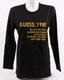 Pánské tričko Guess s dlouhými rukávy, černé