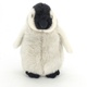 Plyšový tučňák šedo černé barvy