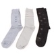 Pánské ponožky šedé a černé se vzory