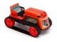 Pásový traktor kovový oranžový