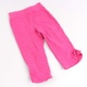 Dětské kalhoty růžové s bílými puntíky
