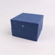 Box s víkem kartonový modrý 