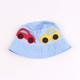 Dětský klobouček modrý s autíčky