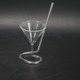 Atypická sklenice z čirého skla
