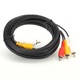 Kabel Emos 3x Cinch M černý délka 500 cm