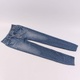 Dámské džíny modré s tygrovaným páskem