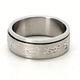 Ocelový prsten vzorovaný 19 mm
