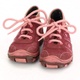 Dětské kotníkové boty červeno-růžové barvy