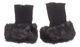 Dámské ponožky černé s kožíškem 36-41