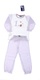 Dívčí pyžamo Lupilu bílé s fialovými prvky