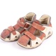 Dětské sandále TSM hnědo-béžové barvy